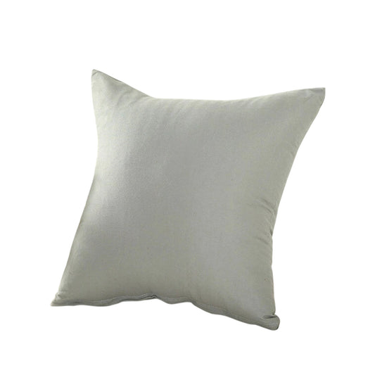 Grey Minimalist Plain Cushion Cover Soft Decorative Pillow Case