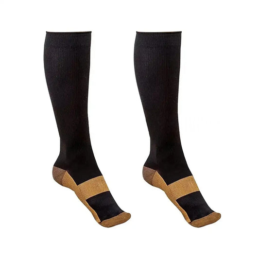 1 Pair Miracle Copper Compression Anti Fatigue Socks