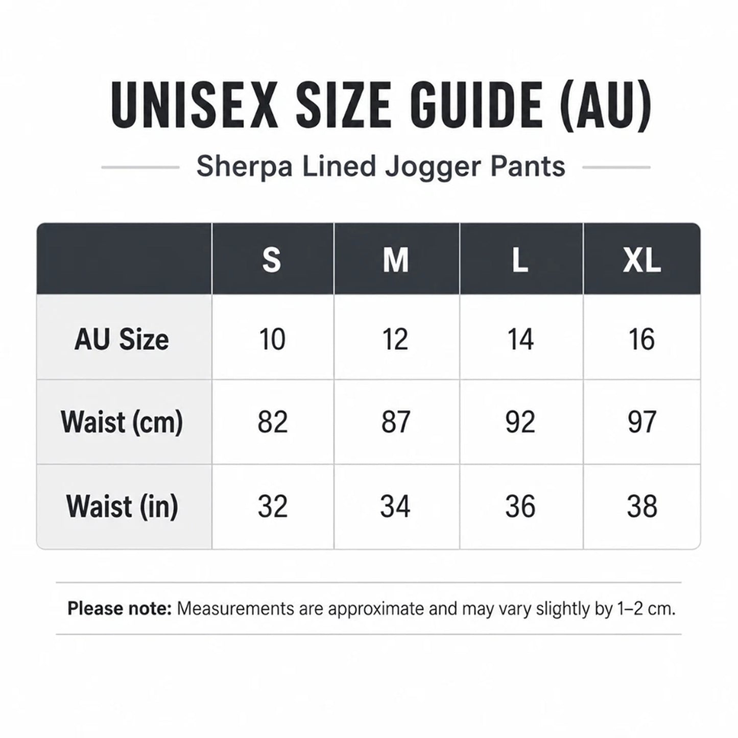 Navy Unisex Sherpa Fleece Lined Track Pants with Cuffed Legs
