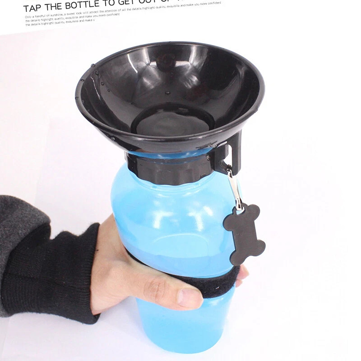 Portable Dog and Cat Water Bottle Detachable Travel Pet Feeder
