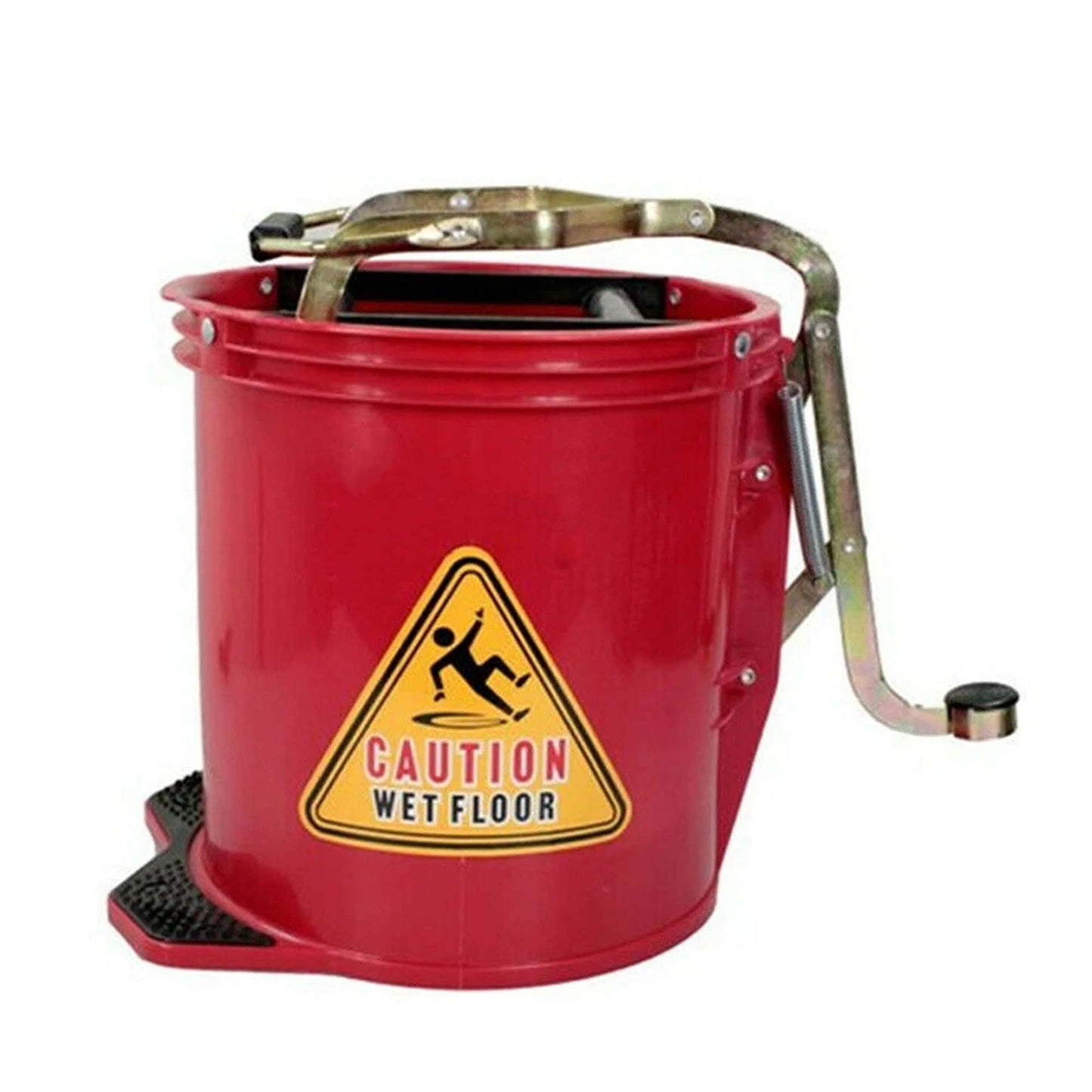 Red 15L Commercial Mop Bucket with Wringer