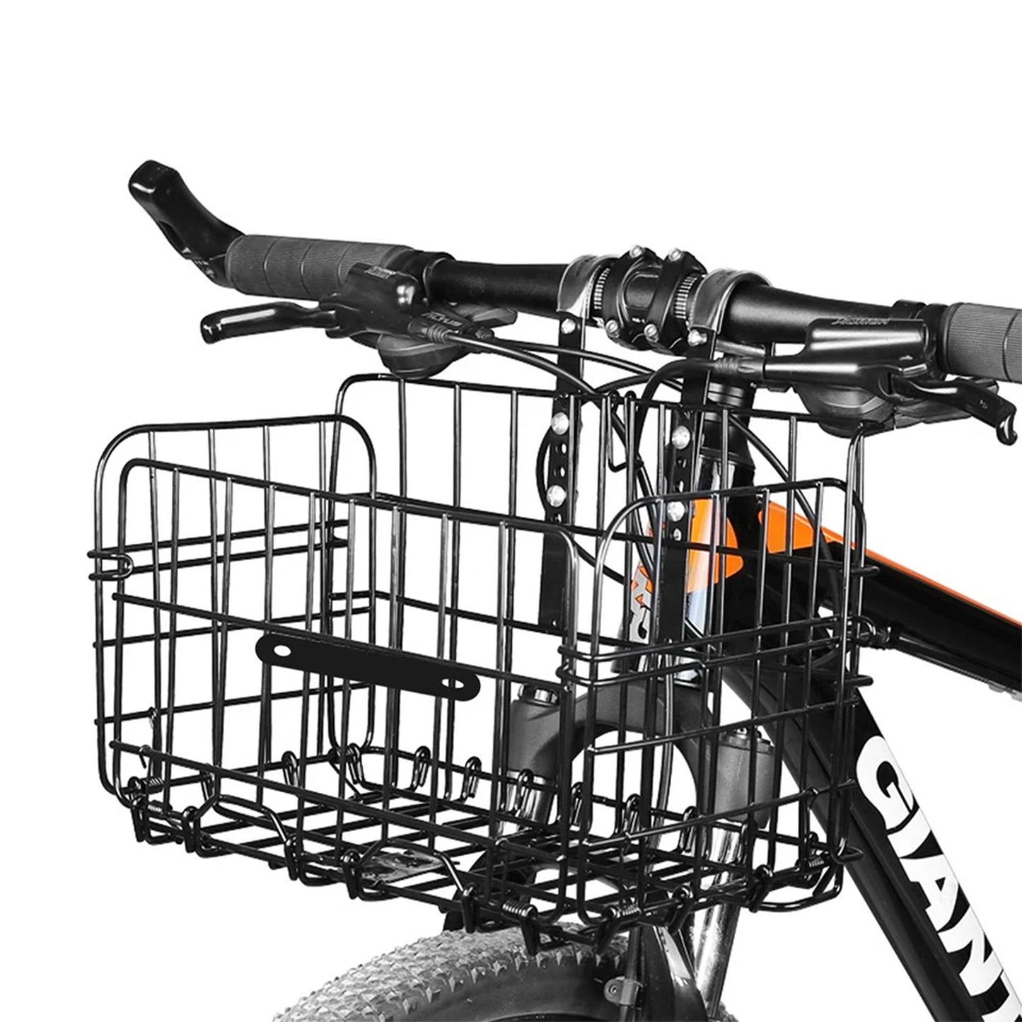 Foldable Bike Basket Portable Collapsible Bicycle Storage Basket Black