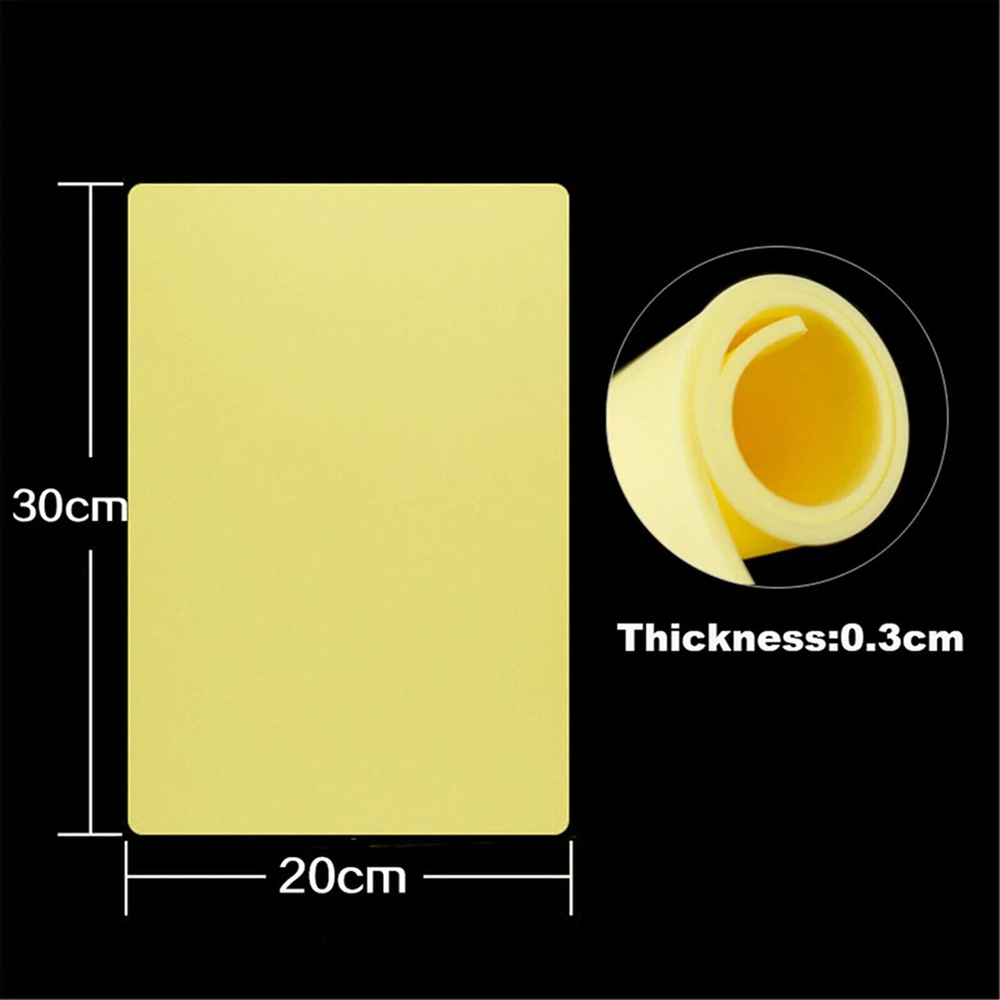 1/3mm Thickness Tattoo Practice Skin Silicone Fake Skin Pad for Beginner - 10x