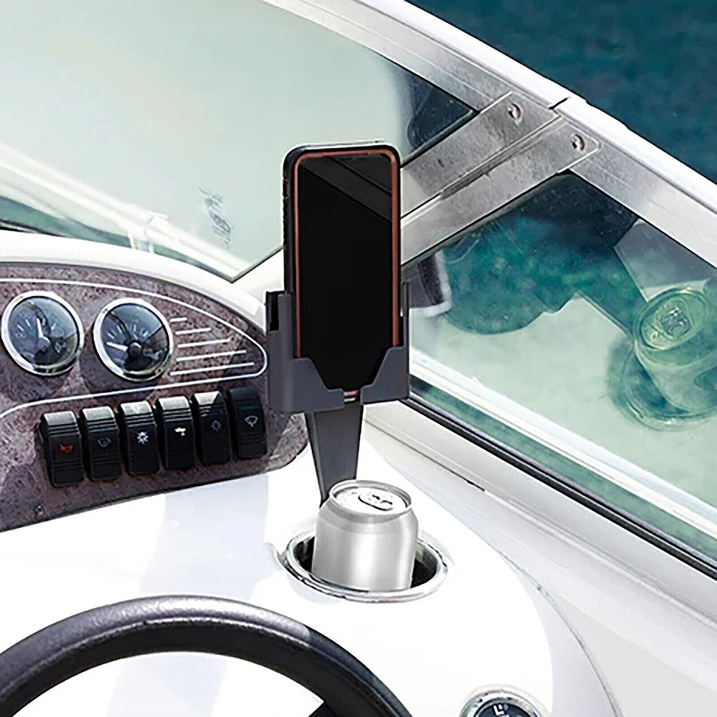 2 in 1 Adjustable Car Cup Holder Phone Stand