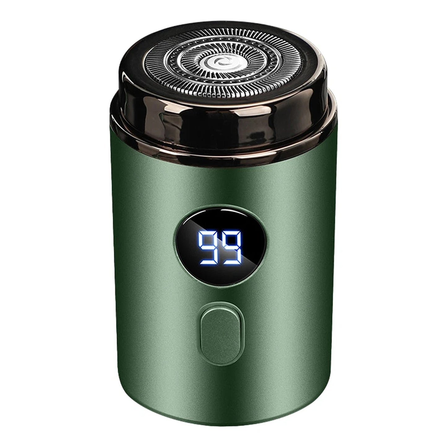 Green Mini Electric Razor for Men Pocket Size Rechargeable
