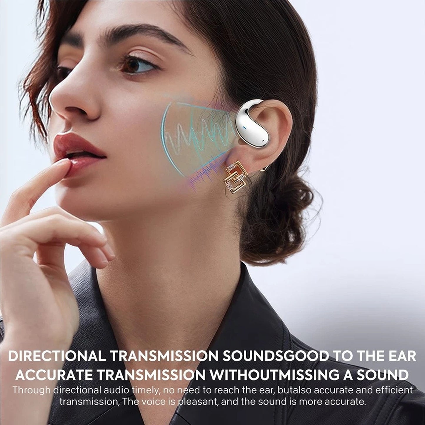 White Wireless Bluetooth Earphones Sport Gym Earbuds With Microphone Sweatproof