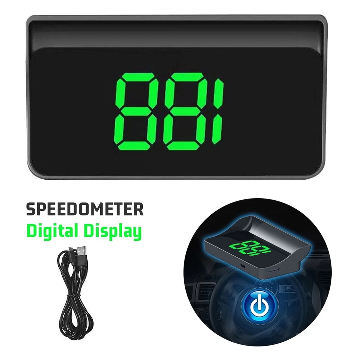 Plug and Play GPS HUD Speedometer for Vehicles