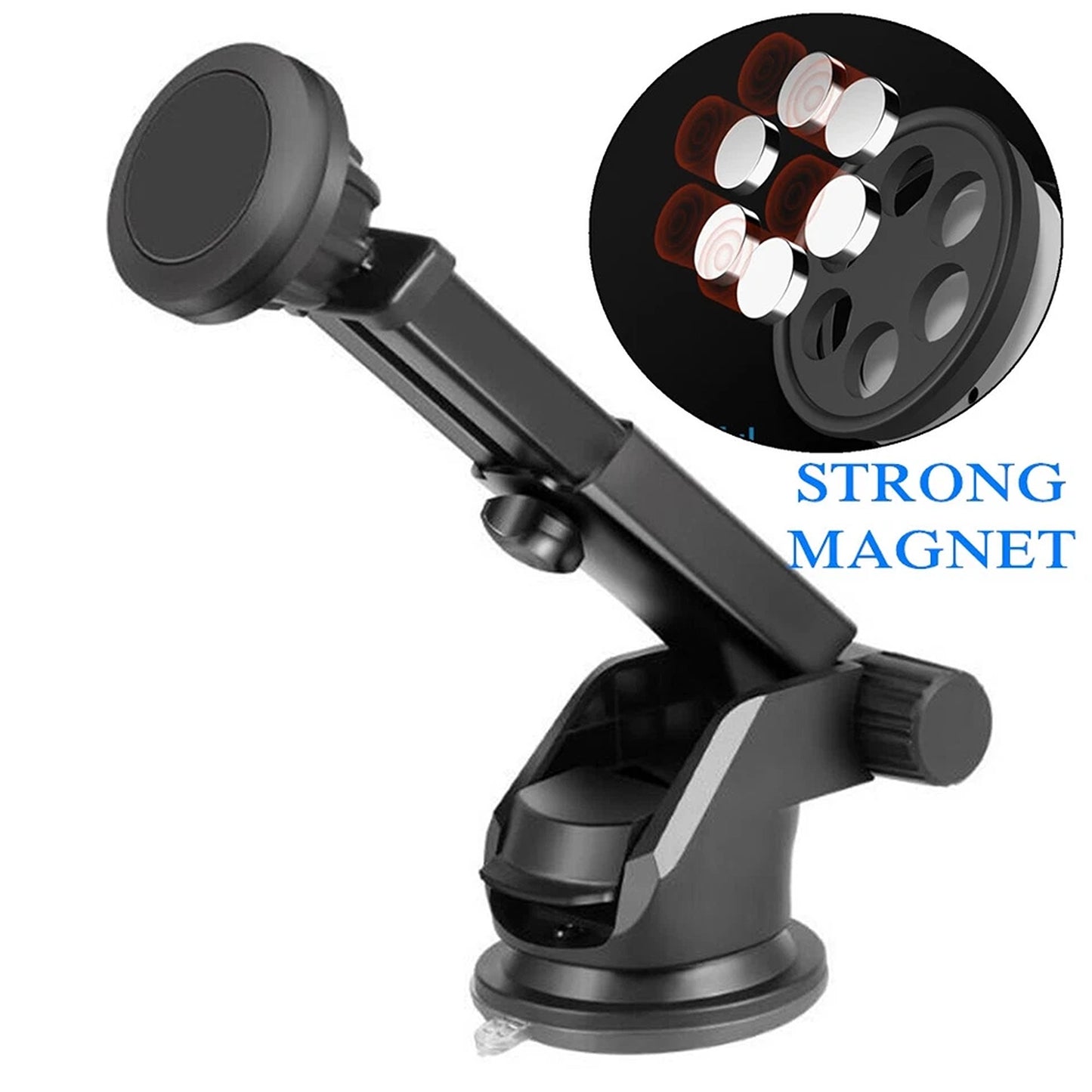 360 Degree Magnetic Car Phone Holder with Telescopic Arm