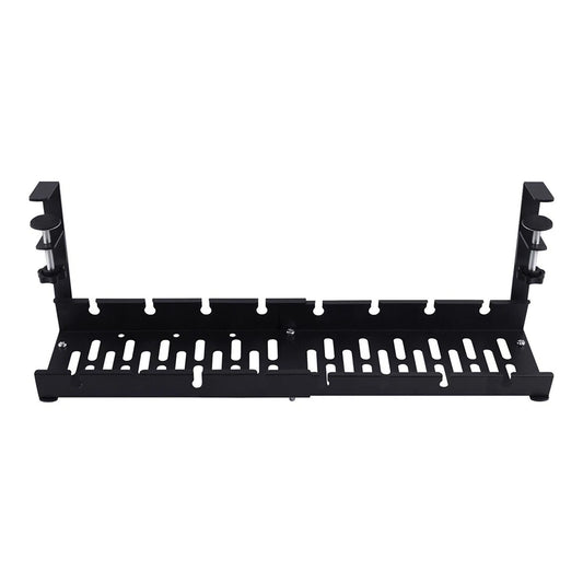 Black Cable Management Basket Tray For Desk Wire Storage Organizer