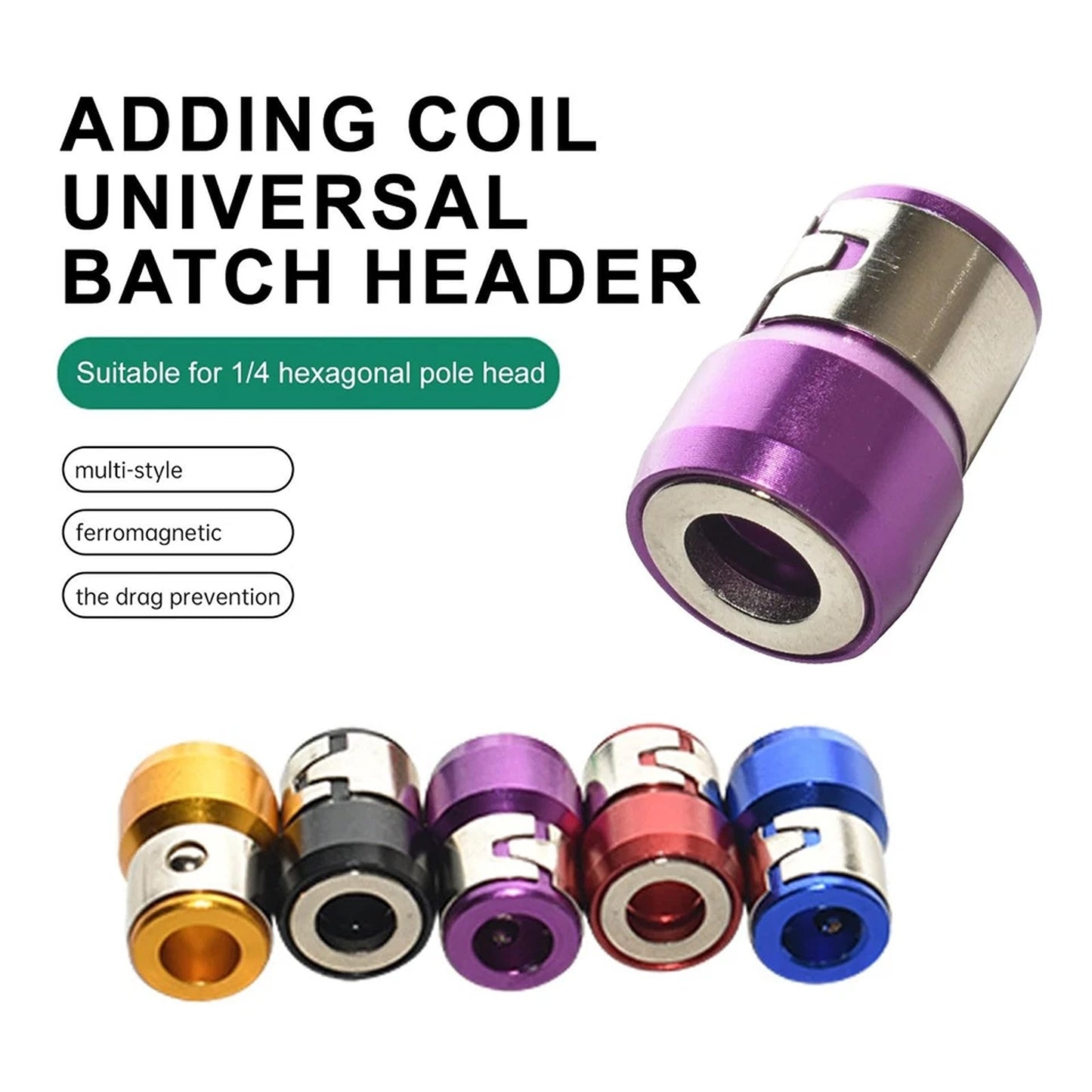 10 Piece Screwdriver Bit Magnetizer Ring Set