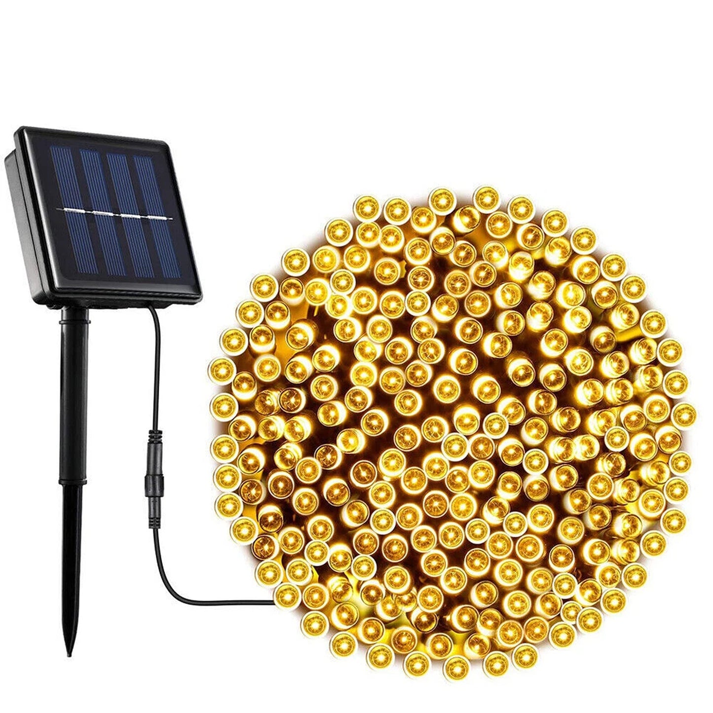 Warm White Solar Fairy String Lights 100 200 500 LED Outdoor Garden Decoration