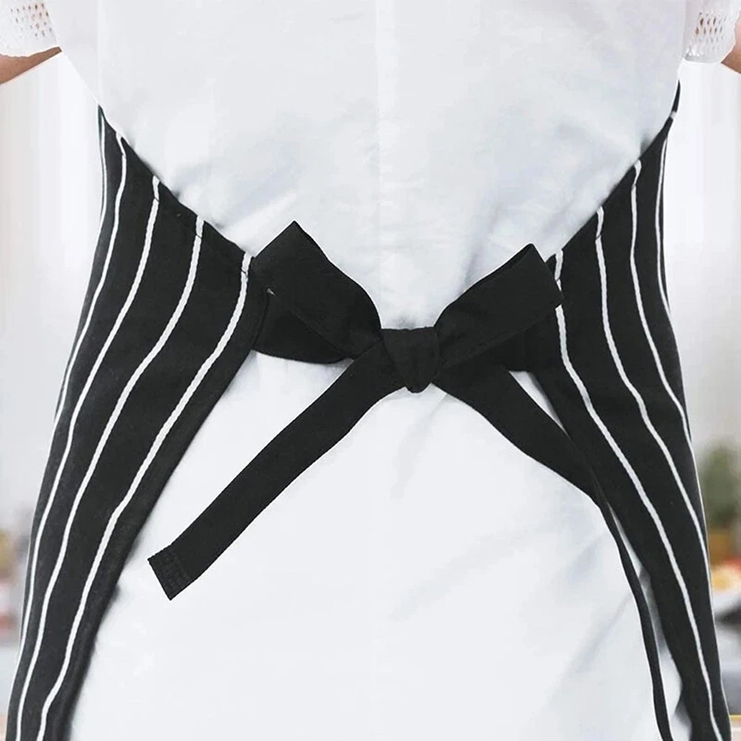 Washable Bib Apron with Pocket for Kitchen and Cooking