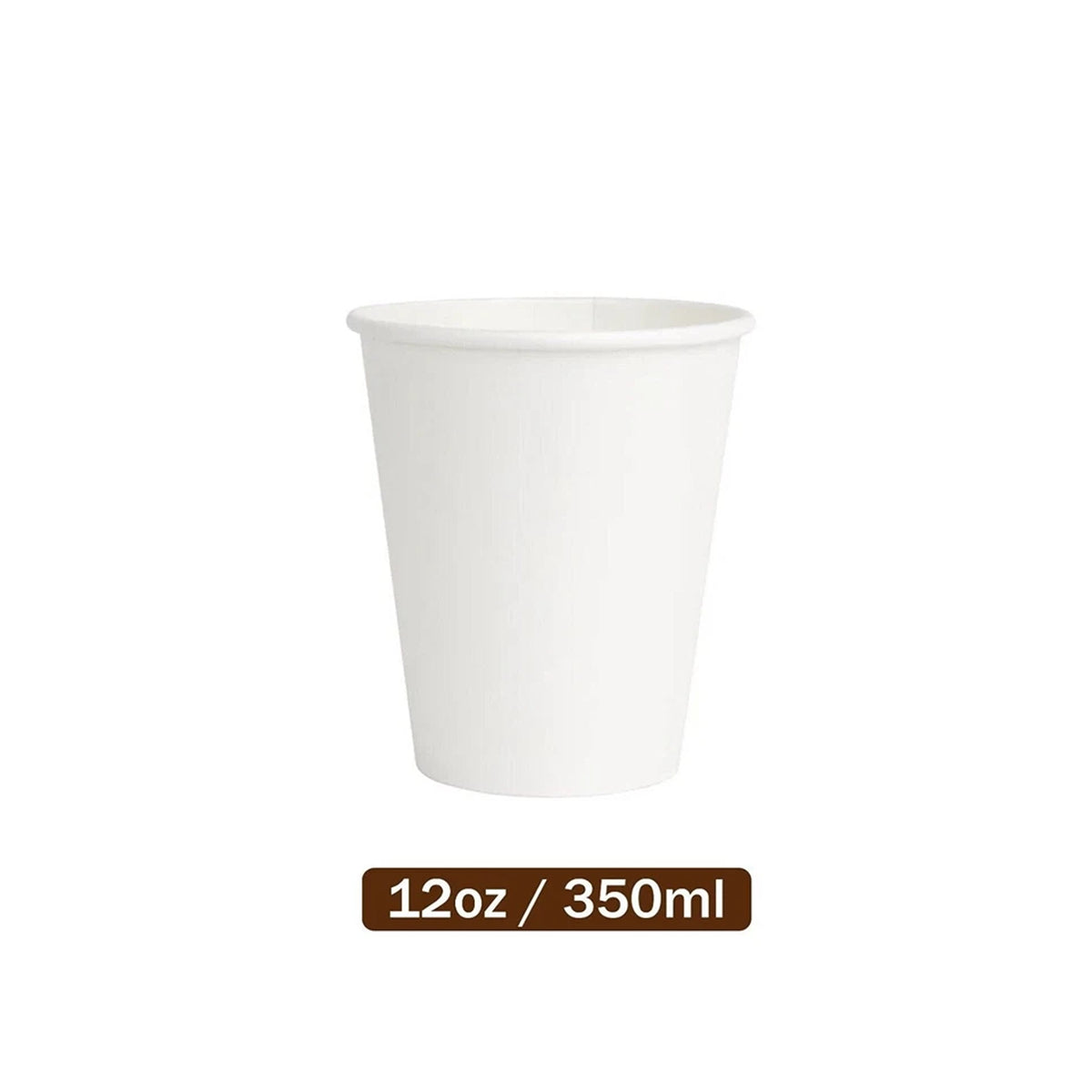 Disposable Paper Cups for Coffee Tea Water Takeaway 8oz 12oz 16oz White 100pcs