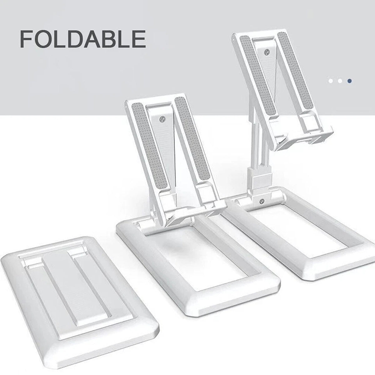 Universal Foldable Phone Stand Adjustable Desk Holder for Mobile Phones and Tablets