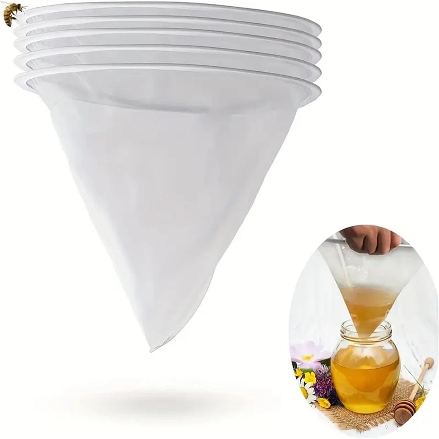 4 Piece 150 Mesh Honey Strainer Filter Set