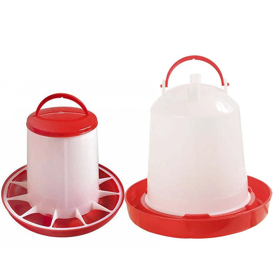 Automatic Chicken Feeder and Waterer Set for Poultry
