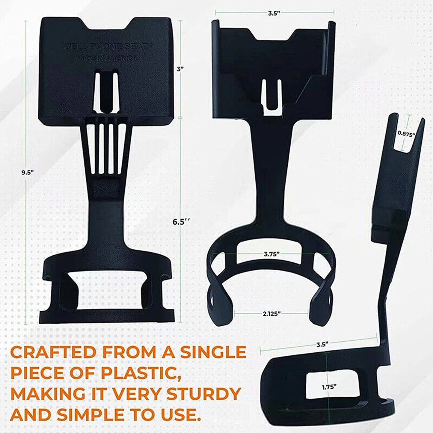 2 in 1 Adjustable Car Cup Holder Phone Stand