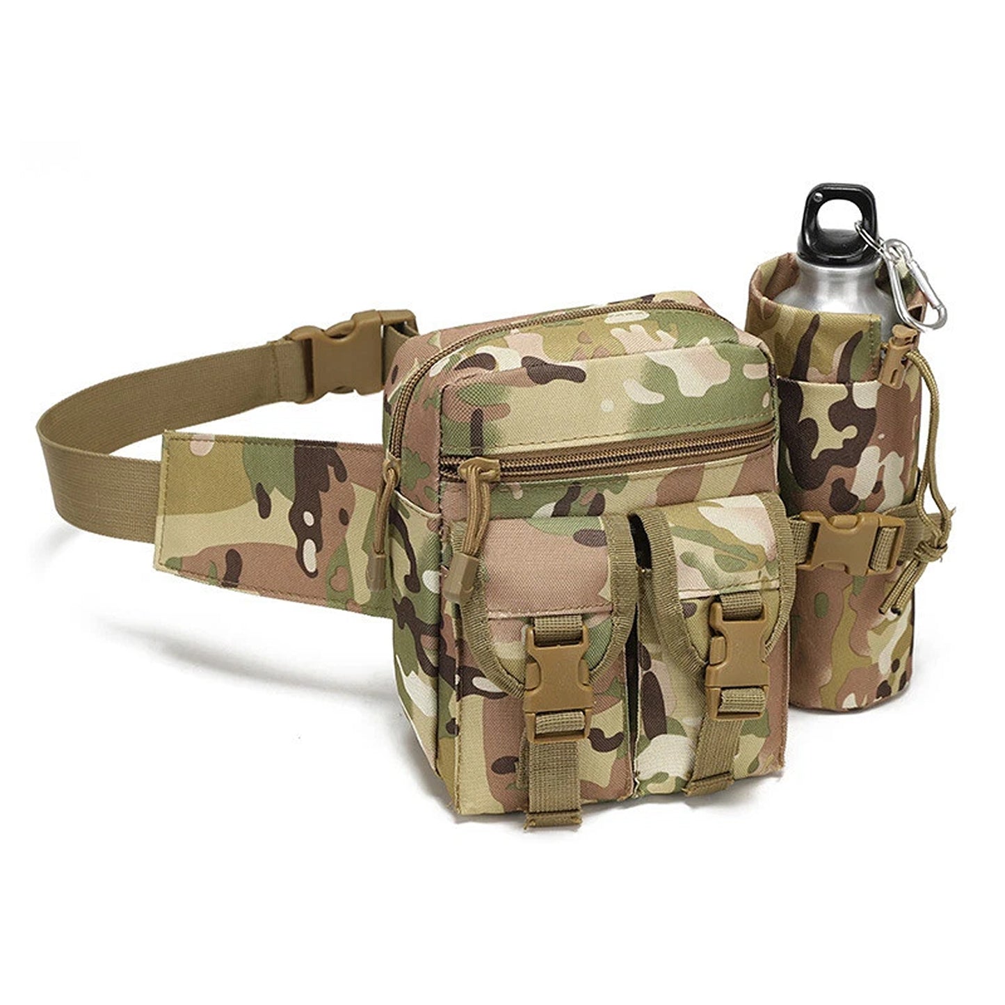 Camo CP Tactical Waist Pack for Camping Hiking and Outdoor Activities