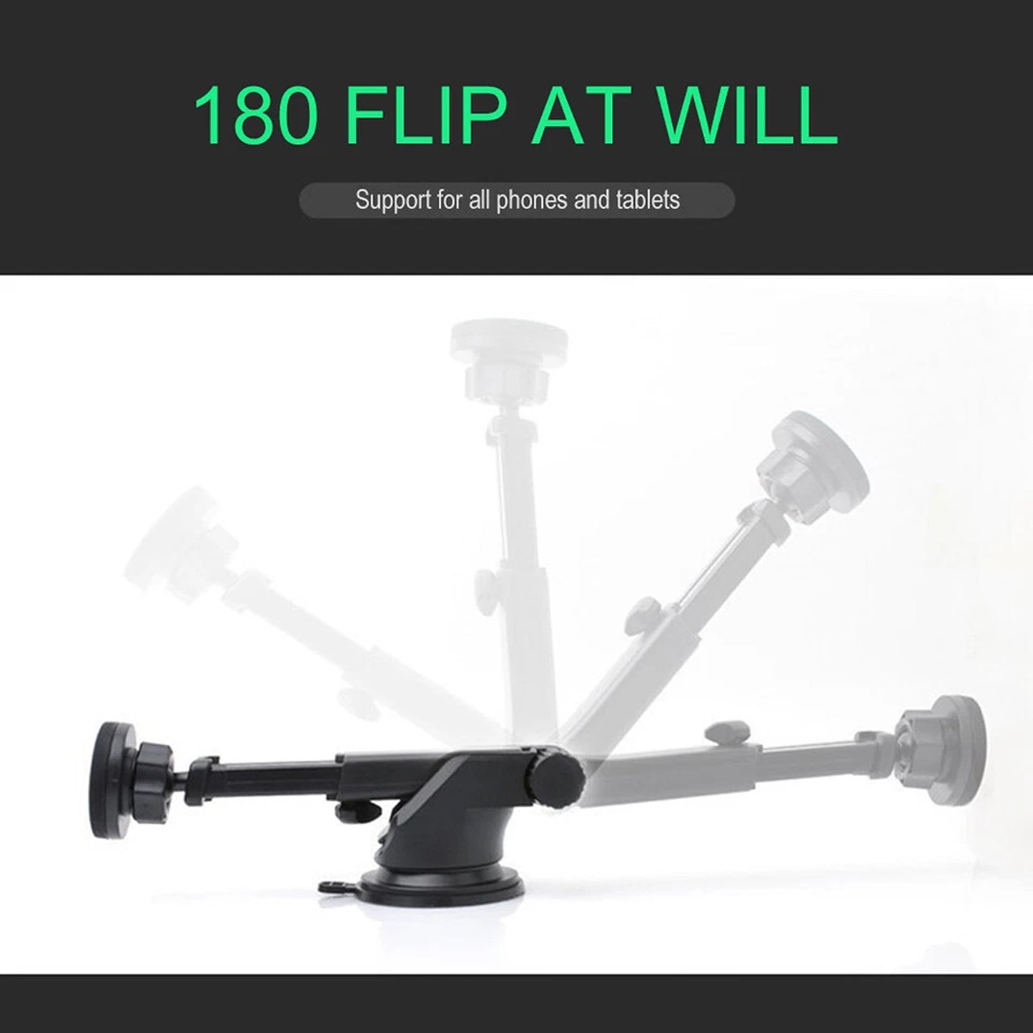 360 Degree Magnetic Car Phone Holder with Telescopic Arm