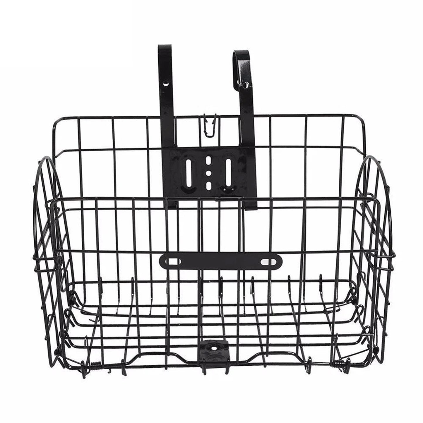 Foldable Bike Basket Portable Collapsible Bicycle Storage Basket Black