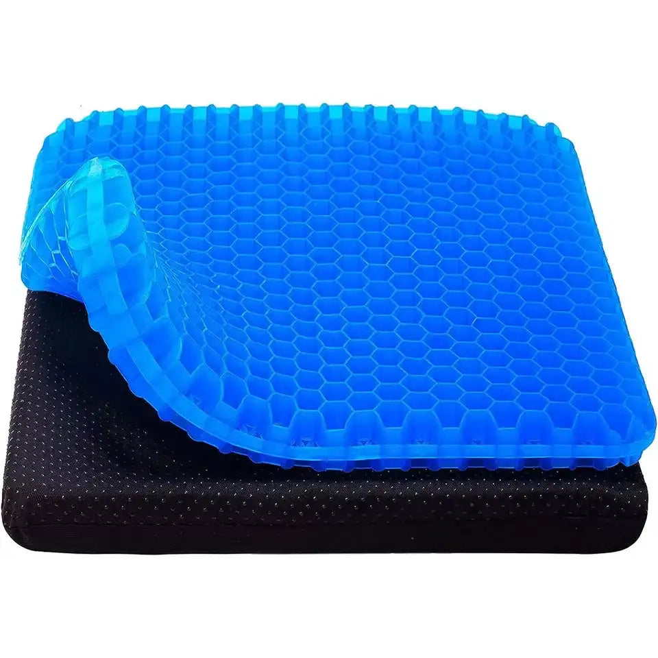 Double Layer Gel Honeycomb Seat Comfort Support Cushion Cooling Flex Pain Relief