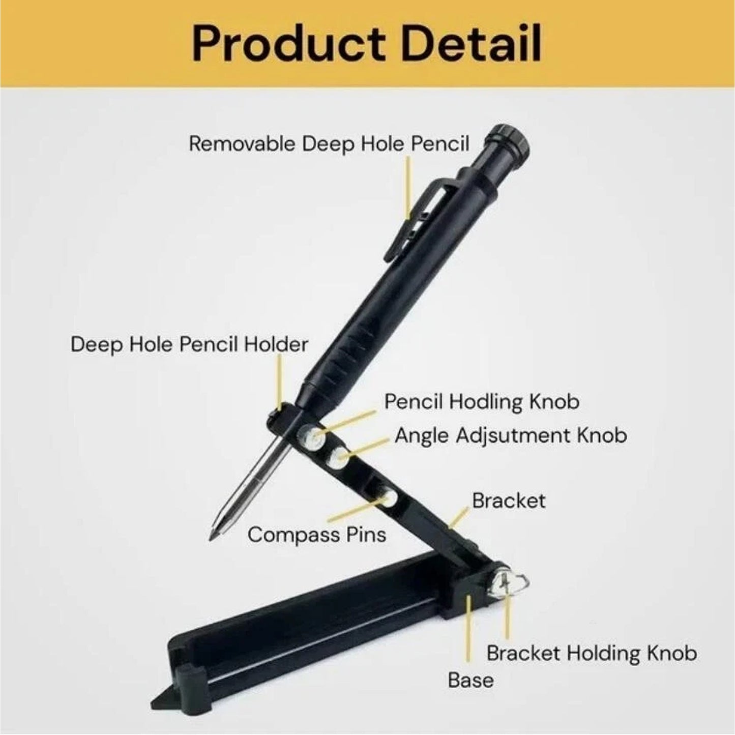 Multifunction Scribing Ruler for Woodworking and Construction