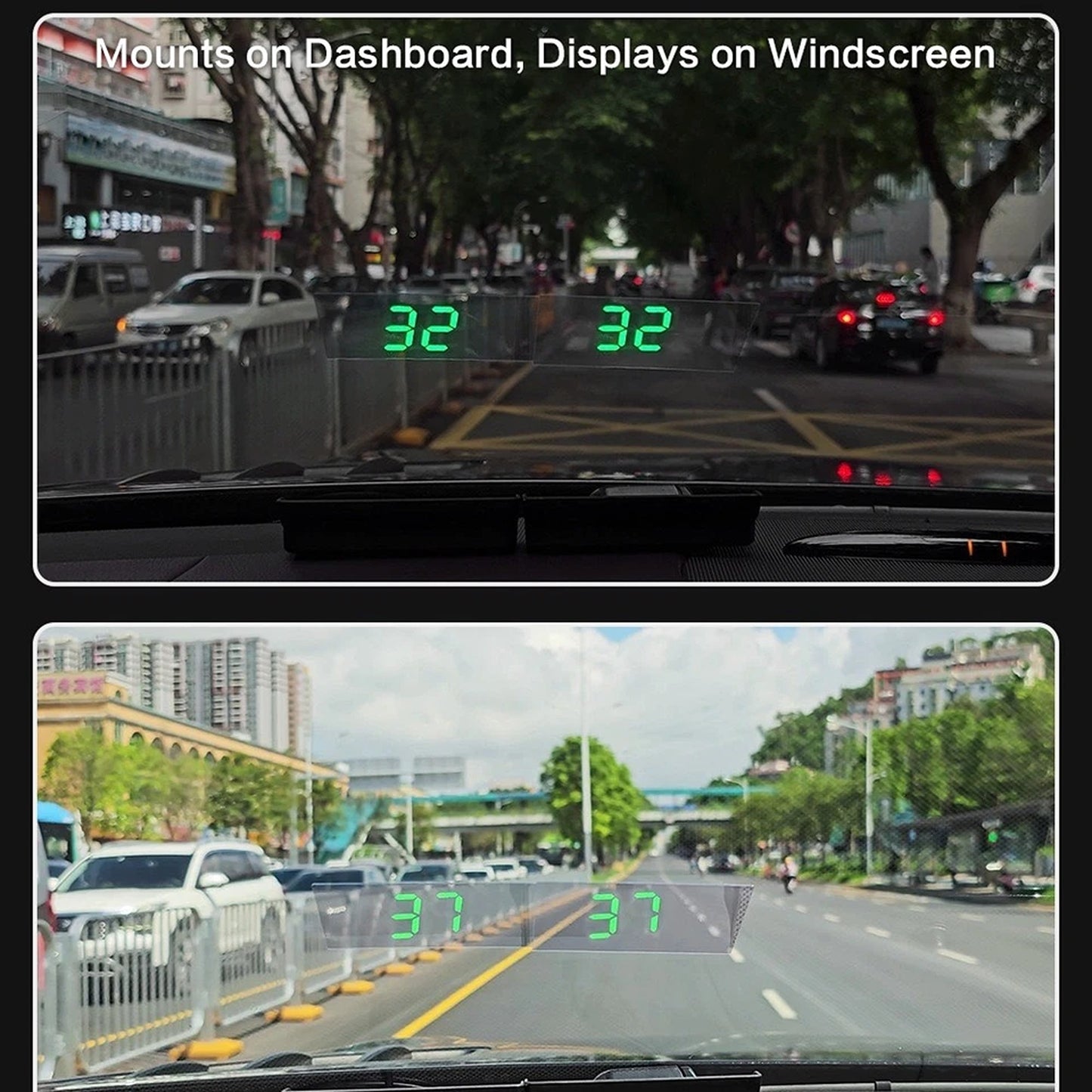 Plug and Play GPS HUD Speedometer for Vehicles