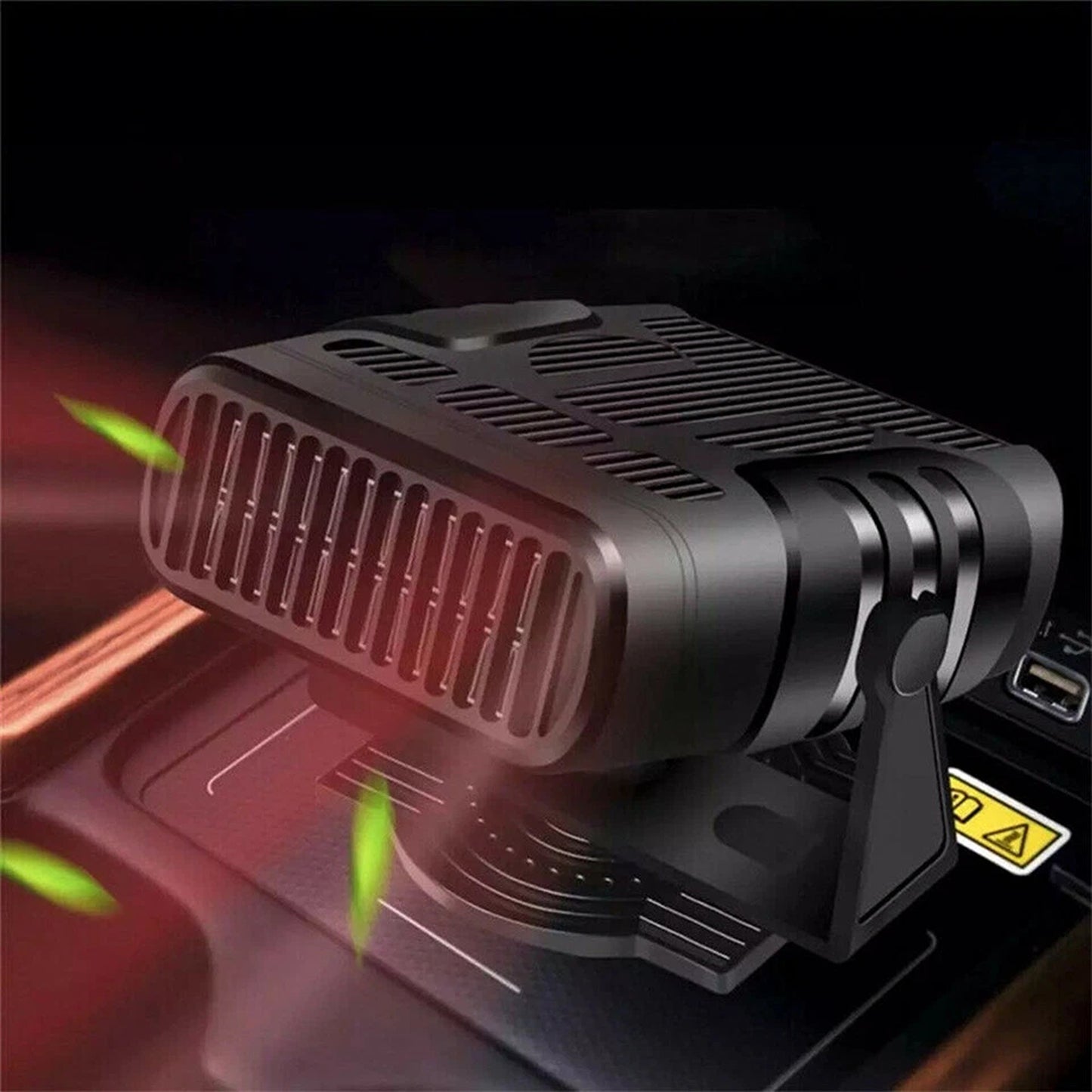 Portable 12V Car Heater Fan Ceramic Defroster Demister