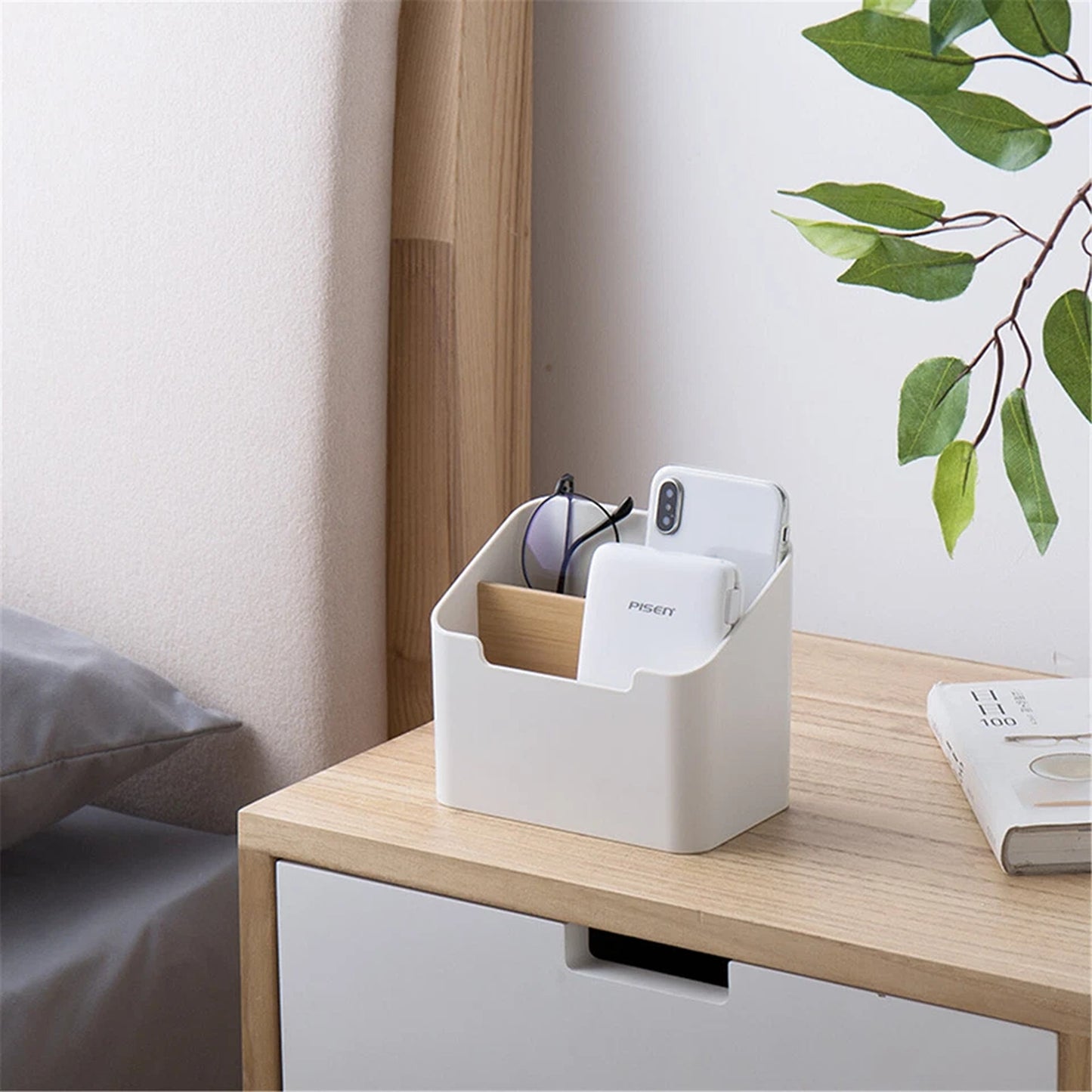 Multi Purpose Desk Organizer Holder for Phone and Remote Controls