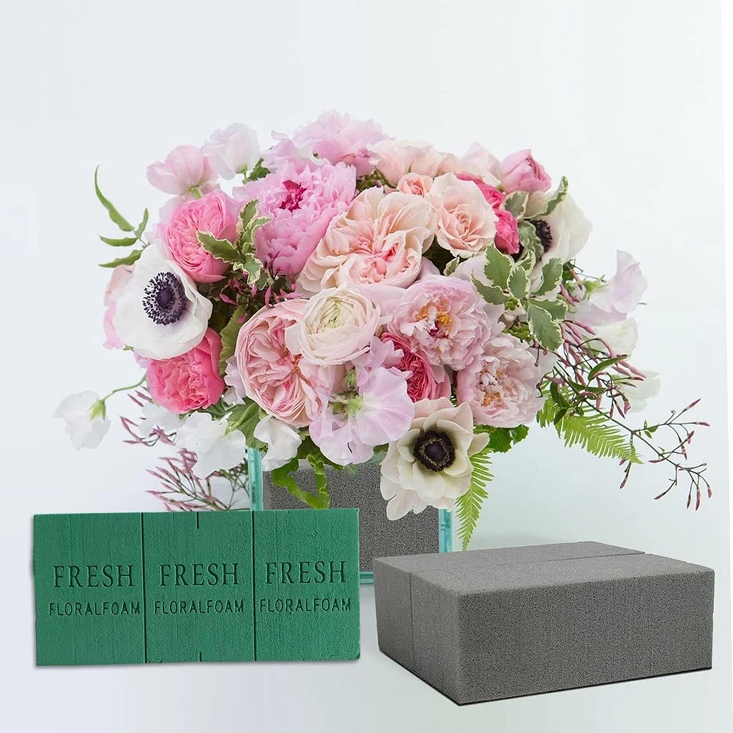 2 Piece Floral Foam Blocks for Fresh and Artificial Flowers