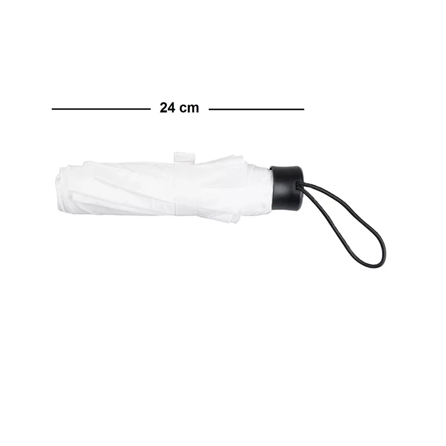 Portable Foldable White Umbrella Travel Outdoor Protection