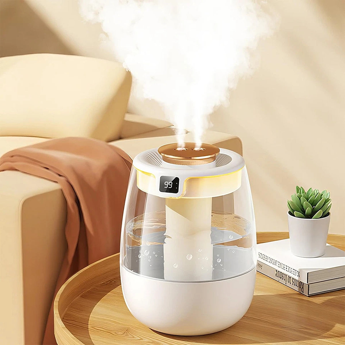 2L Ultrasonic USB LED Aroma Humidifier Essential Oil Mist Diffuser