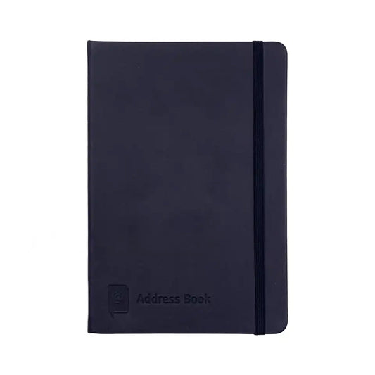 A5 Black Cover Address Book with Elastic A-Z Phone E-mail Office Telephone