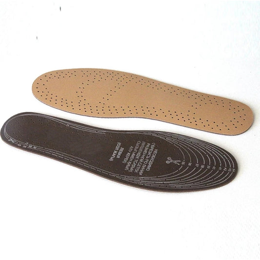 Soft Foot Inserts Unisex Leather Style Comfortable Insoles