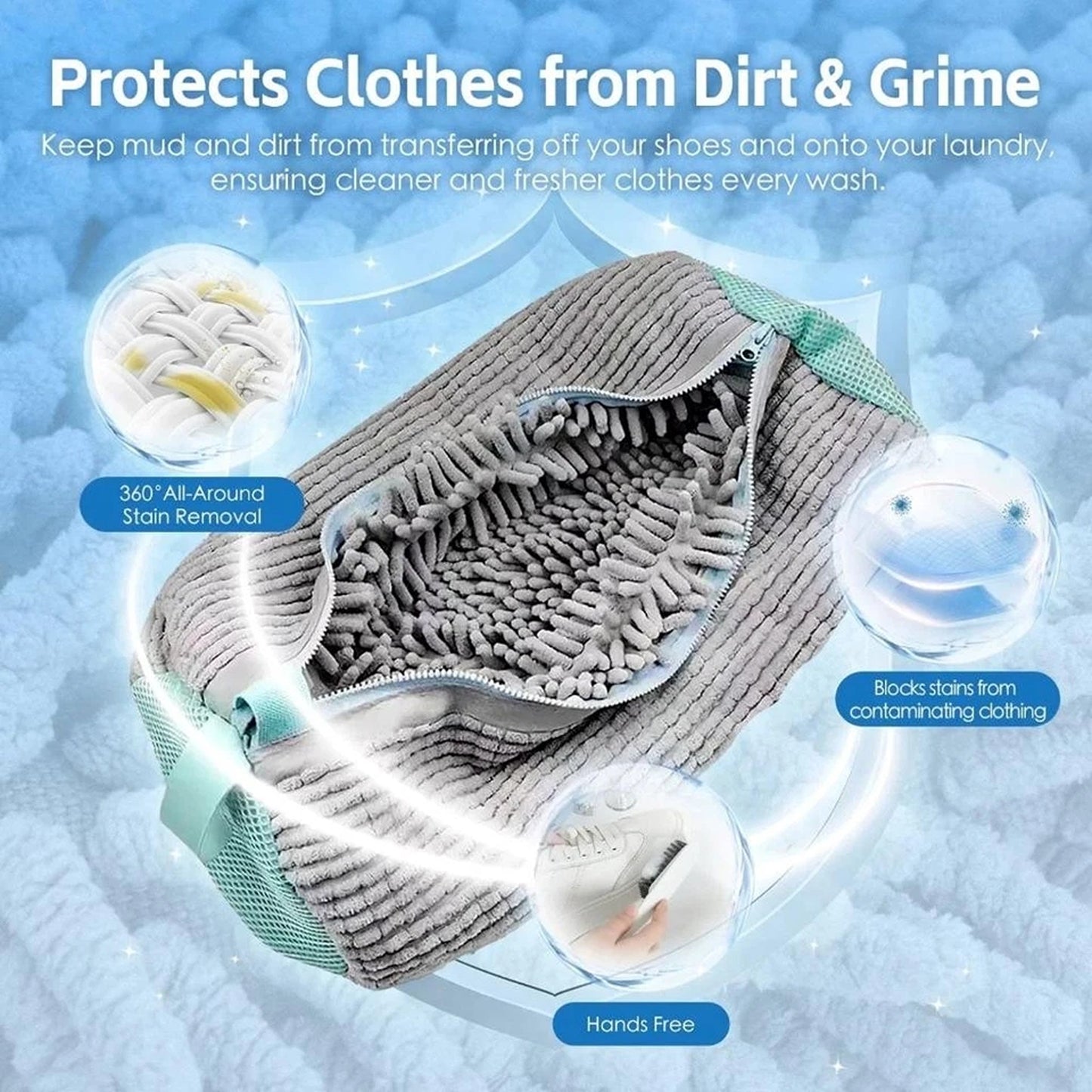2 Pack Shoe Laundry Bag Washing Machine Sneaker Wash Protector