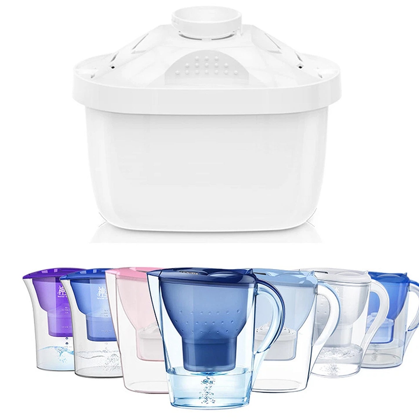 6 Pack Compatible Water Filters for Brita Water Pitchers