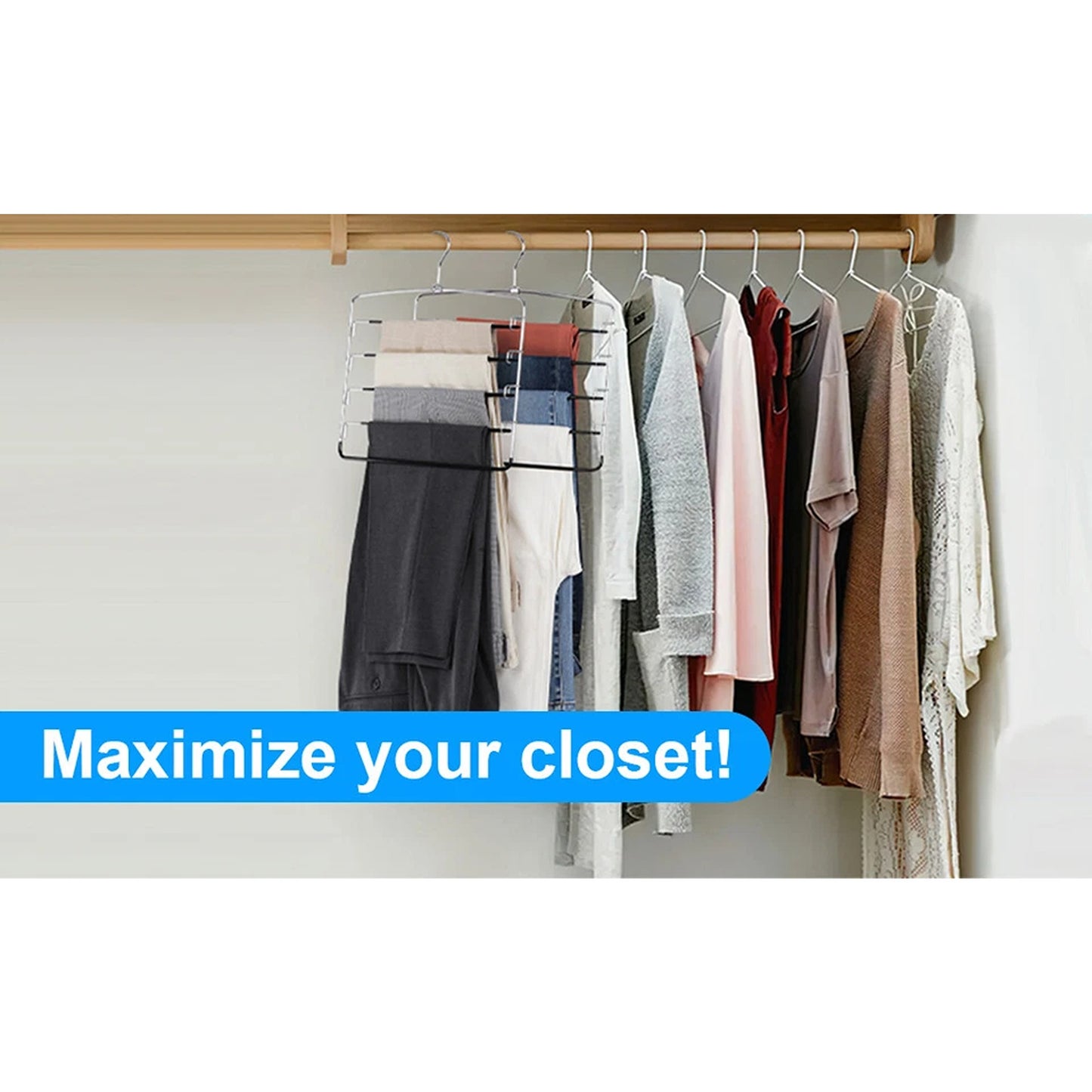 5 Tier Multi Pants Hanger Space Saver