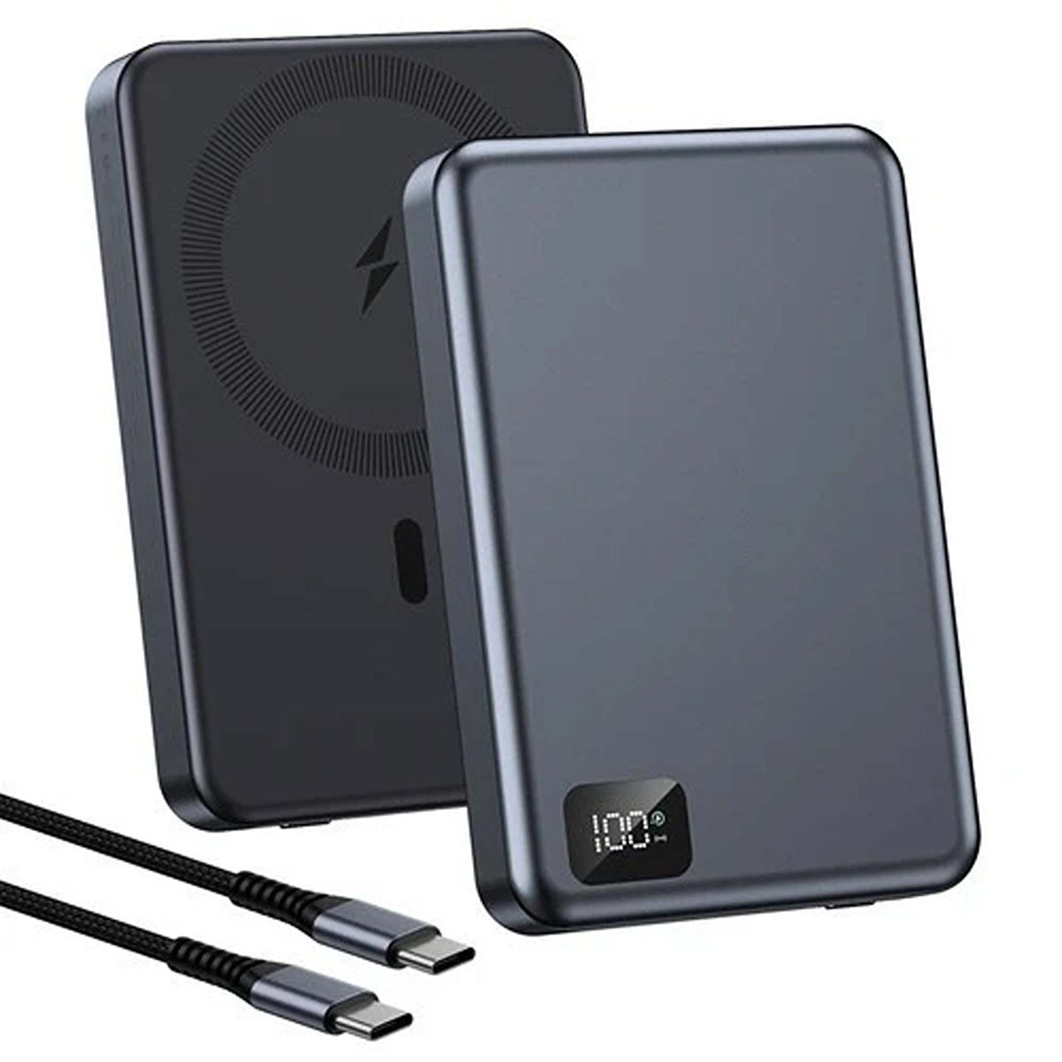 Magnetic Wireless Power Bank Portable Charger USB C for Smartphones 10000mAh