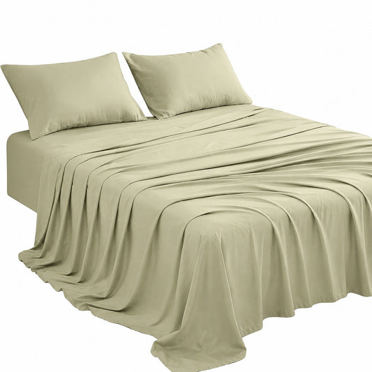 Sand Luxury Hotel Style Bamboo Blend Bedding Set
