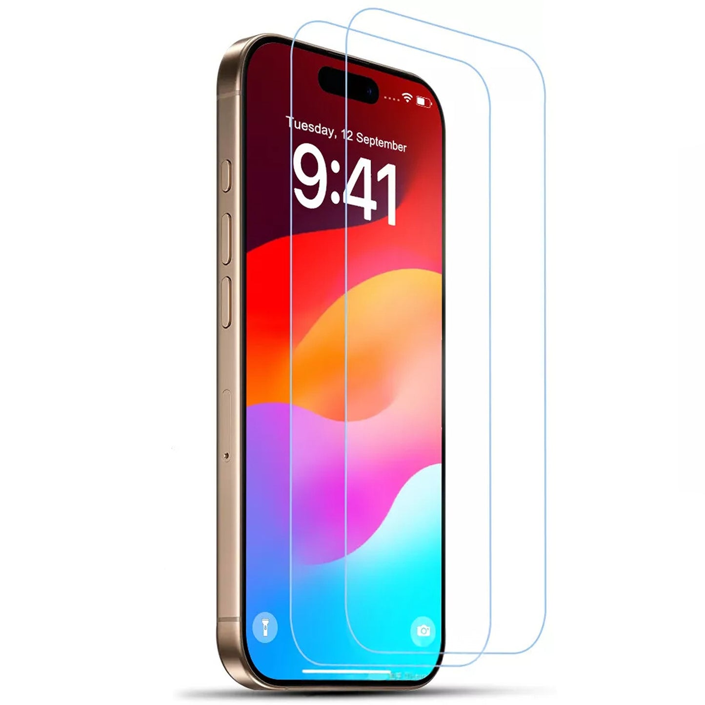 2x Tempered Glass Screen Protector for iPhone SE 6 7 8 X XR XS 11 12 13 14 15 16 Pro Max Plus