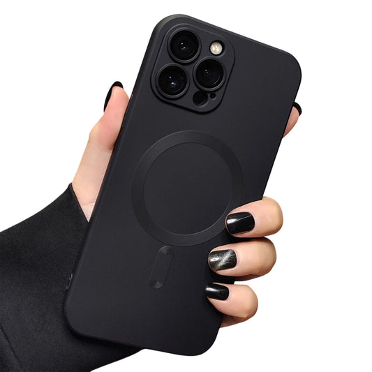 Magnetic Shockproof Case for iPhone 16 15 14 13 12 11 Pro Max Plus - Black