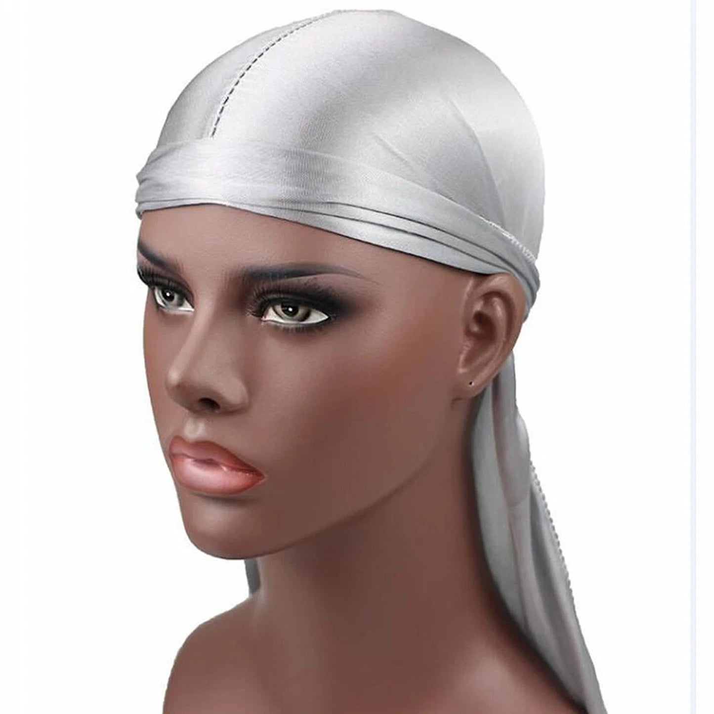 Unisex Bandana Doo Durag Headwear Soft Silk Pirate Cap Wrap Fashion Men Women