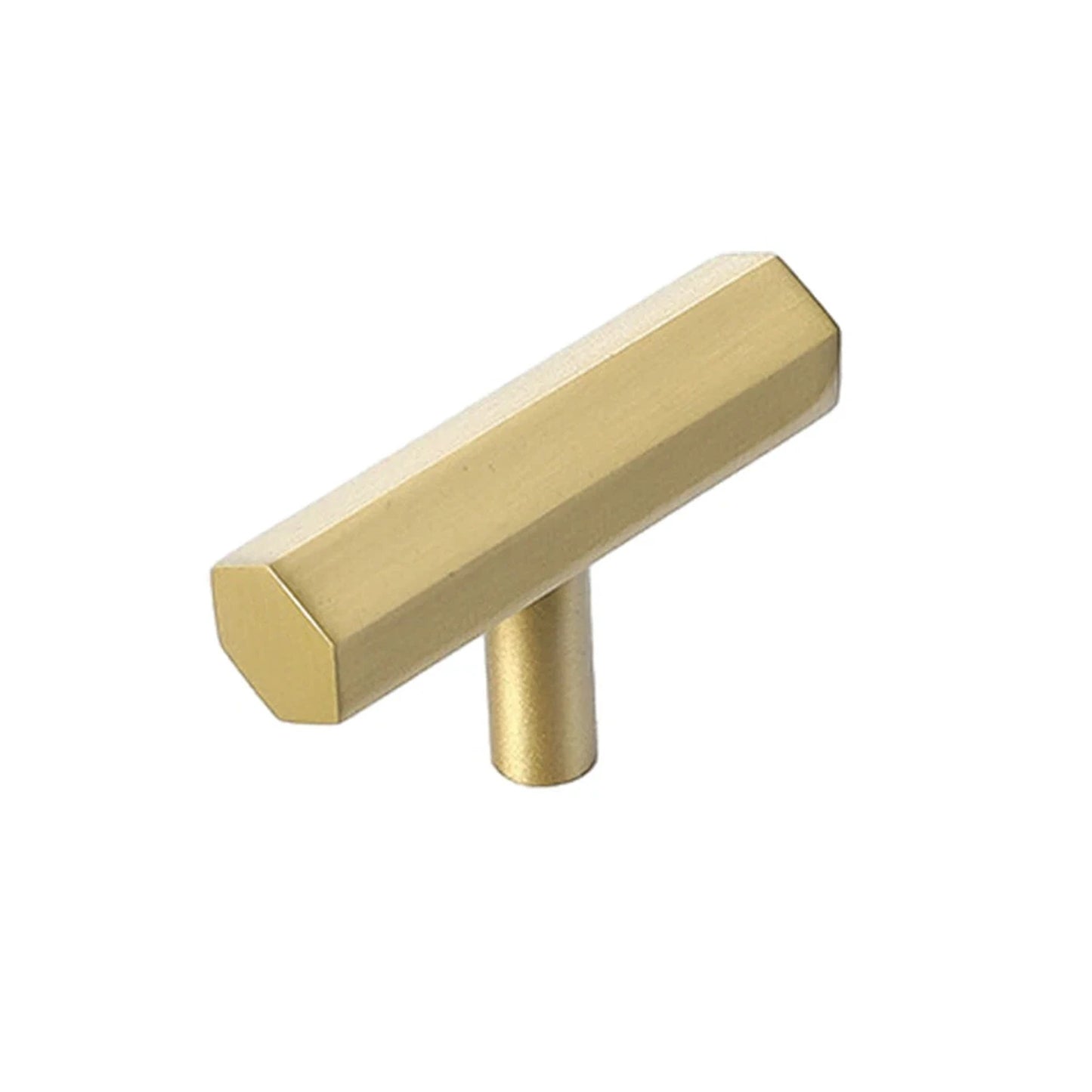 Gold Wardrobe Door Handle Modern Simple Hexagonal Long Pull for Cabinet Drawer