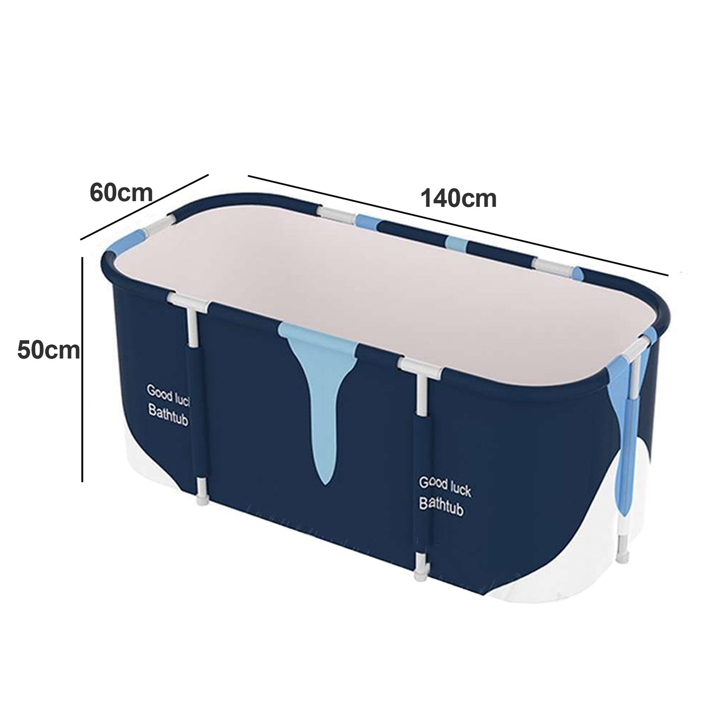 Foldable Portable Bathtub Water Tub Folding PVC