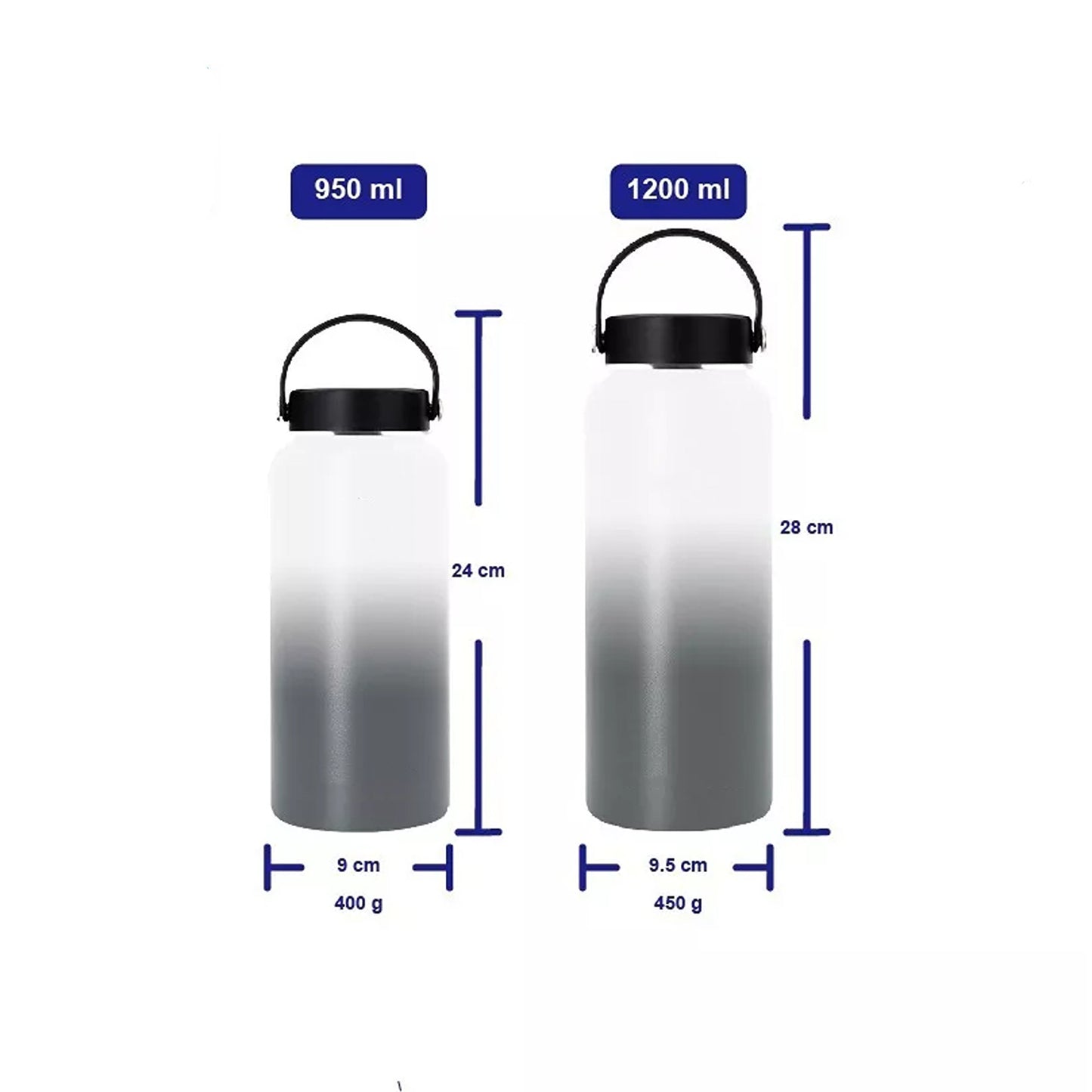 Stainless Steel Insulated Water Bottle with BPA Free Lid - Moonlight