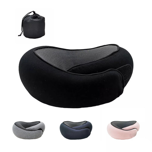 Travel Neck Pillow Memory Foam Portable Soft U Shaped Neck Head Support