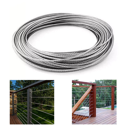 Heavy Duty G316 Stainless Steel Wire 3.2mm 7x7 for Balustrade Decking