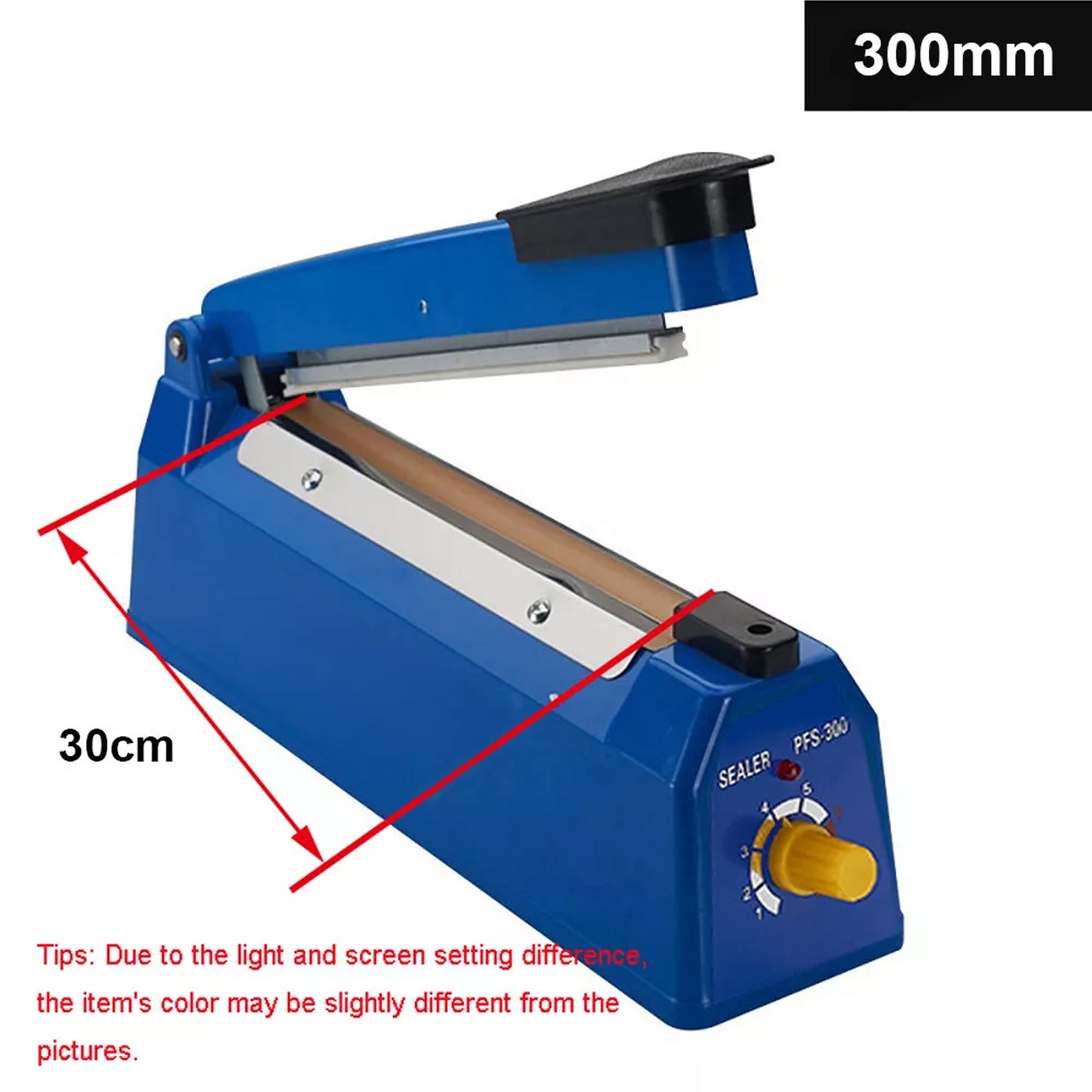 Impulse Heat Sealer Machine for Plastic Poly Bags 200mm 300mm 400mm Sizes