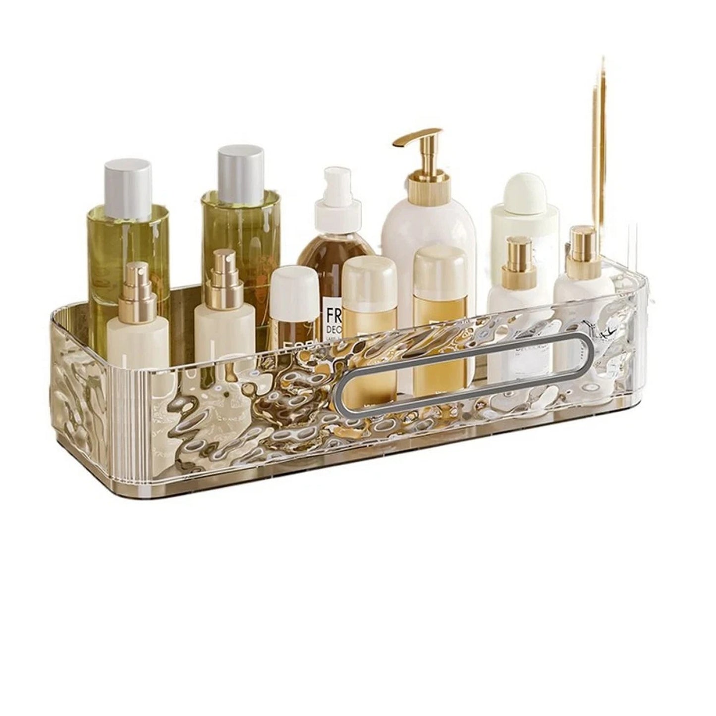 Plastic Bathroom Shelves Wall Mounted Shampoo Storage Rack for Home