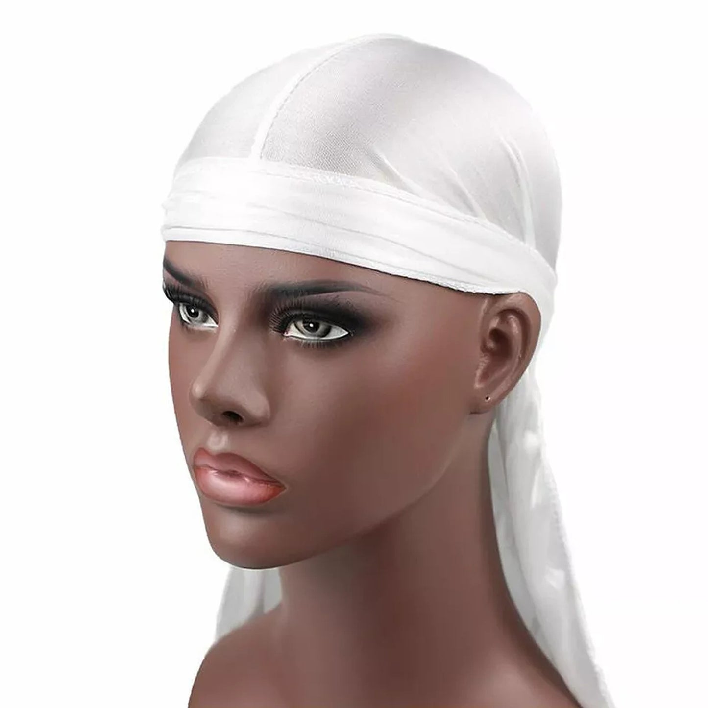 Unisex Bandana Doo Durag Headwear Soft Silk Pirate Cap Wrap Fashion Men Women